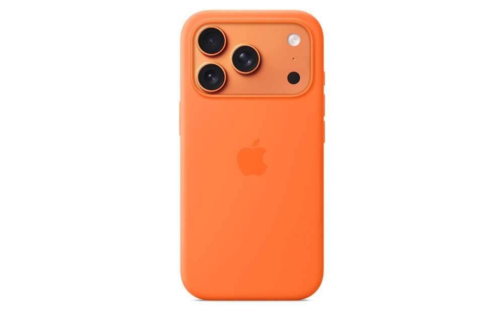 Apple iPhone 17 Pro Silicone Case with MagSafe – Orange