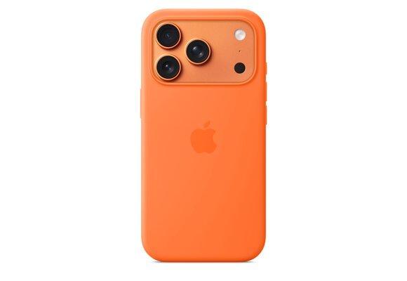 Apple iPhone 17 Pro Silicone Case with MagSafe – Orange