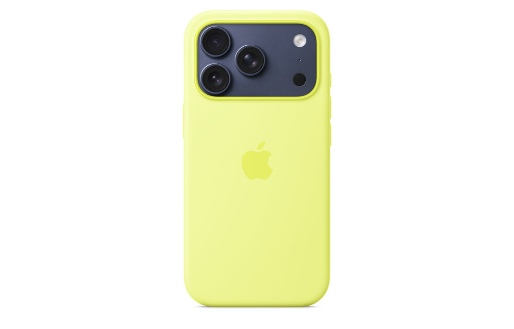 Apple iPhone 17 Pro Silicone Case with MagSafe – Neon Yellow