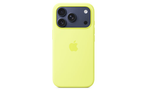 Apple iPhone 17 Pro Silicone Case with MagSafe – Neon Yellow