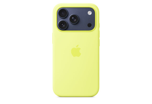 Apple iPhone 17 Pro Silicone Case with MagSafe – Neon Yellow