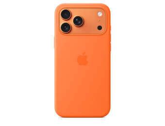Apple iPhone 17 Pro Max Silicone Case with MagSafe – Orange