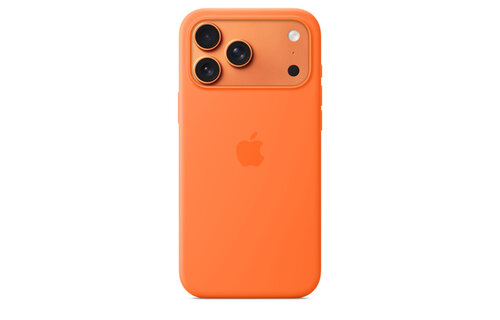 Apple iPhone 17 Pro Max Silicone Case with MagSafe – Orange