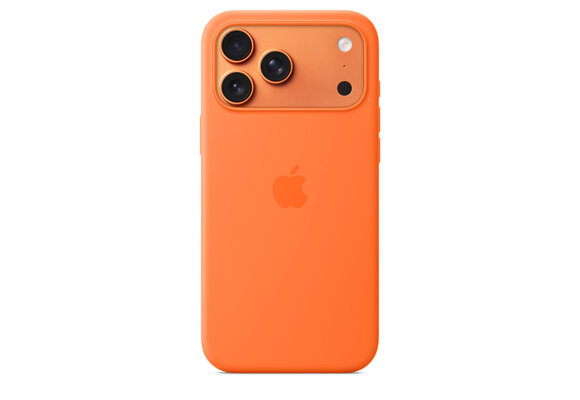 Apple iPhone 17 Pro Max Silicone Case with MagSafe – Orange