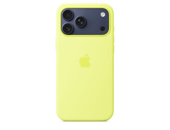 Apple iPhone 17 Pro Max Silicone Case with MagSafe – Neon Yellow