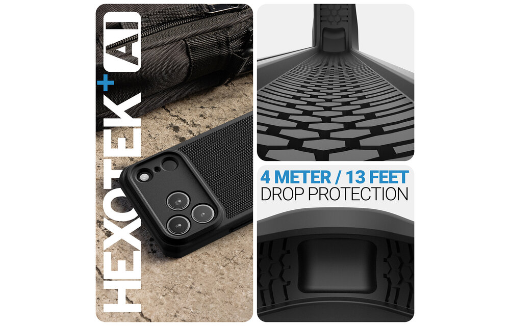 ITSKINS Hybrid R Nylon With MagSafe Case for Apple iPhone 17 Pro - Black