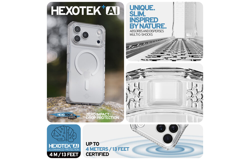 ITSKINS Hybrid R Clear With Magsafe Case for Apple iPhone 17 Pro - Transparent