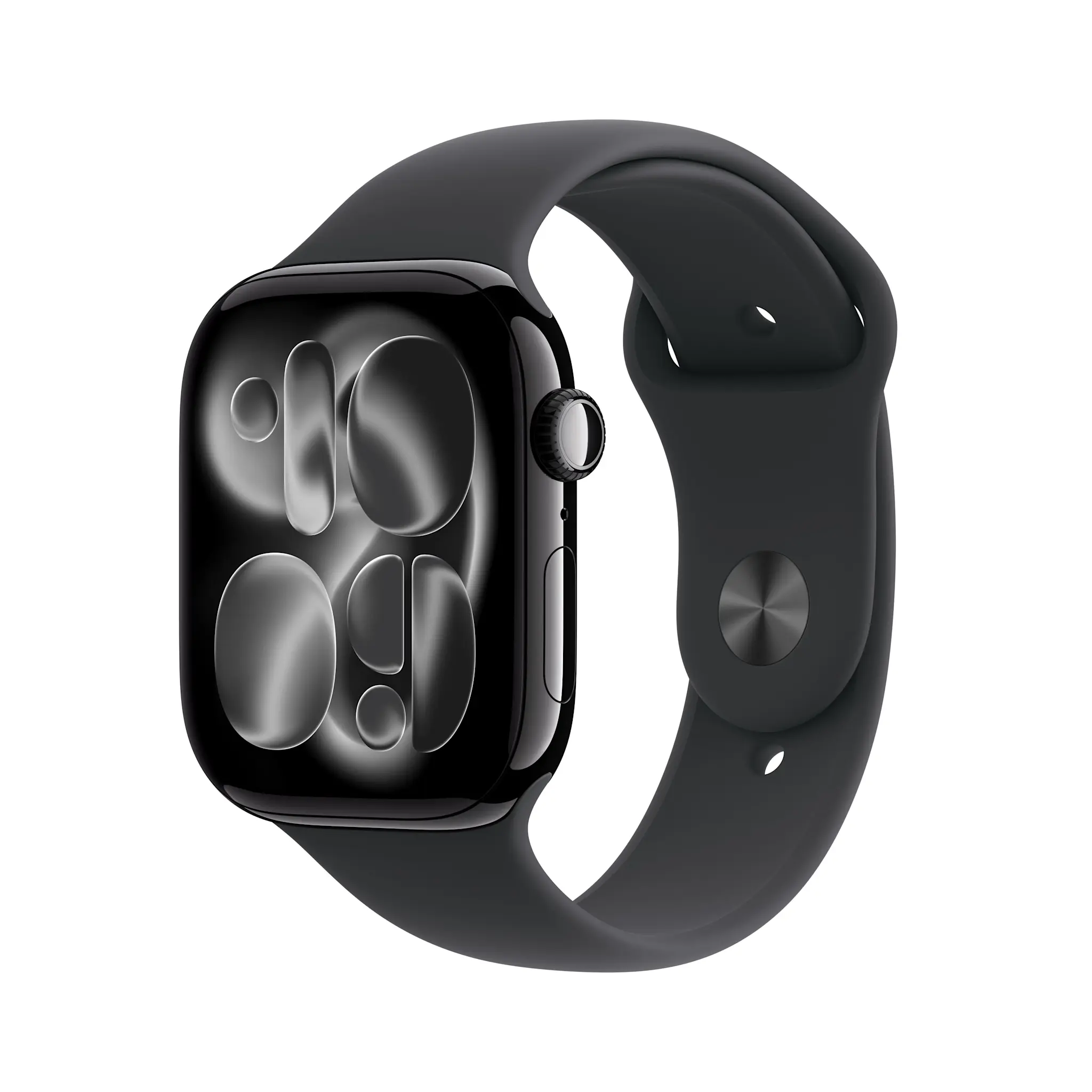 Apple Watch Series 11 GPS, 46mm Aluminium Case with Black Sport Band M/S - Jet Black