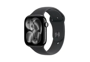 Apple Watch Series 11 GPS, 42mm Aluminium Case with Black Sport Band M/S - Jet Black
