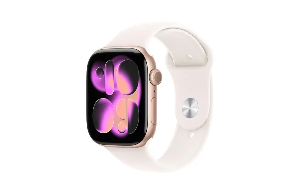 Apple Watch Series 11 GPS, 42mm Aluminium Case with Light Blush  Sport Band M/S - Rose Gold