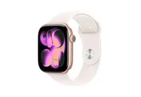 Apple Watch Series 11 GPS, 42mm Aluminium Case with Light Blush Sport Band M/S - Rose Gold