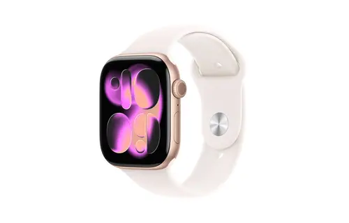 Apple Watch Series 11 GPS, 42mm Aluminium Case with Light Blush  Sport Band M/S - Rose Gold