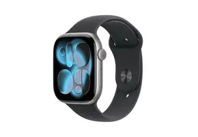 Apple Watch Series 11 GPS, 46mm Aluminium Case with Black Sport Band M/S - Space Grey