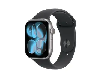 Apple Watch Series 11 GPS, 46mm Aluminium Case with Black Sport Band M/S - Space Grey