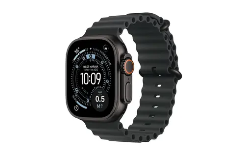 Apple Watch Ultra 3 GPS + Cellular 49mm Titanium Case Black Ocean Band - Black Titanium