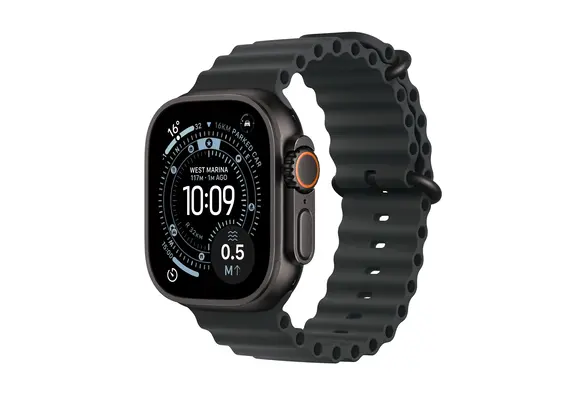 Apple Watch Ultra 3 GPS + Cellular 49mm Titanium Case Black Ocean Band - Black Titanium