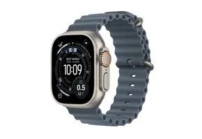 Apple Watch Ultra 3 GPS + Cellular 49mm Titanium Case Anchor Blue Ocean Band - Natural Titanium