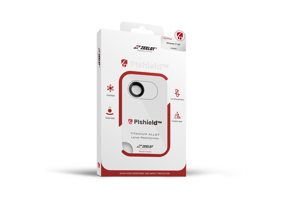 Zeelot Pishield Sturdy Titanium Alloy Lens Protector for iPhone Air - Black