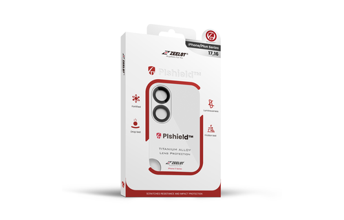 Zeelot Pishield Sturdy Titanium Alloy Lens Protector for iPhone 17 - Black