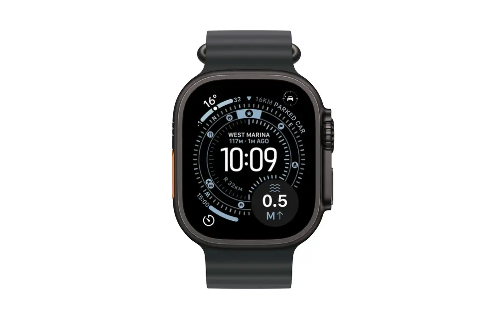 Apple Watch Ultra 3 GPS + Cellular 49mm Titanium Case Black Ocean Band - Black Titanium