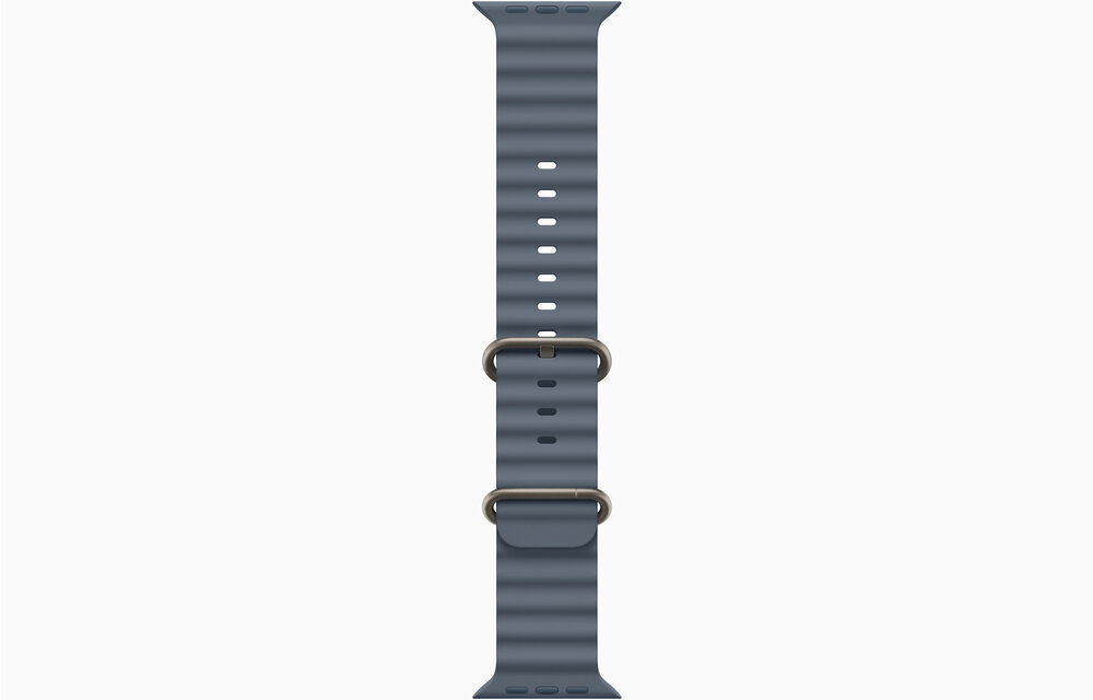 Apple Watch Ultra 3 GPS + Cellular 49mm Titanium Case Anchor Blue Ocean Band - Natural Titanium