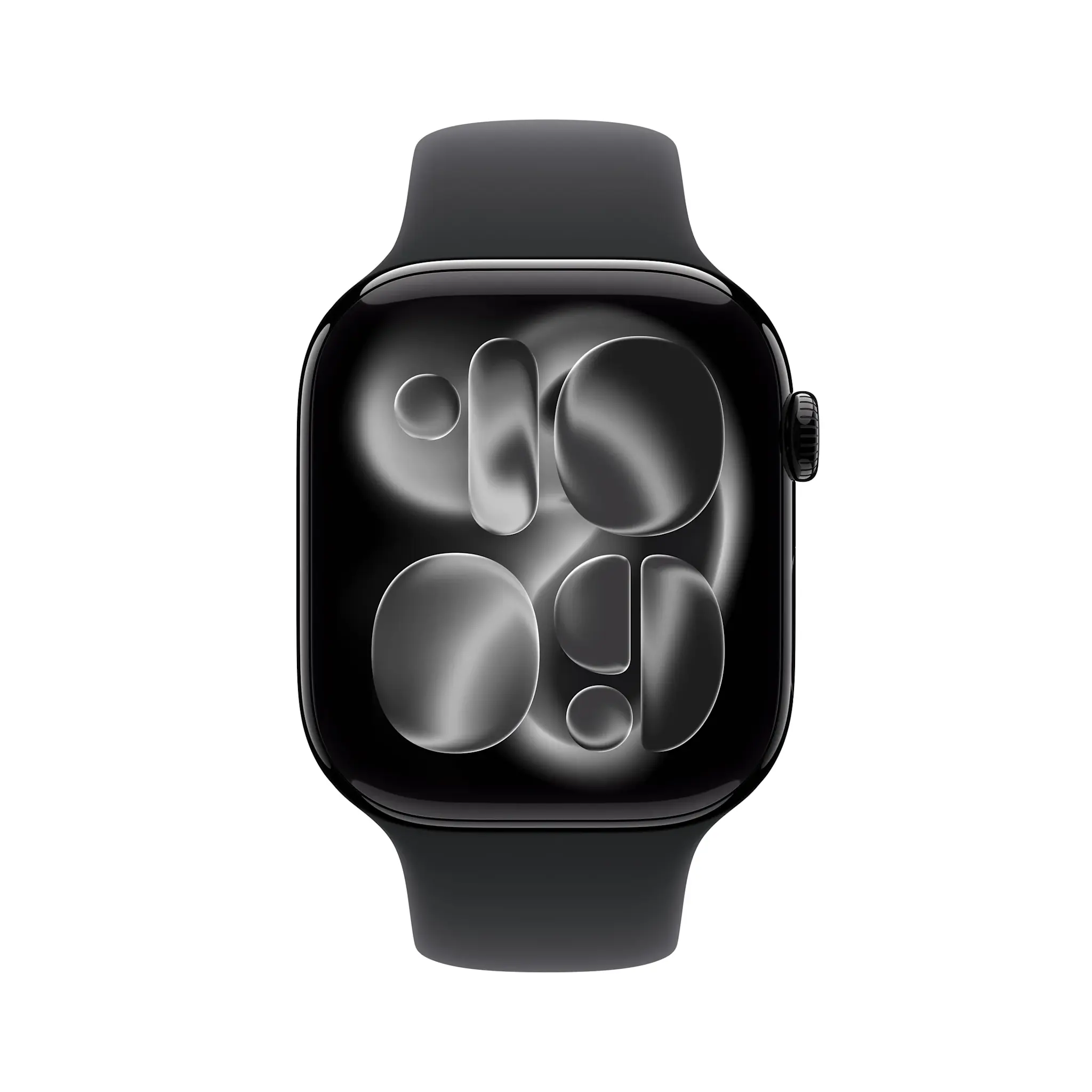 Apple Watch Series 11 GPS, 46mm Aluminium Case with Black Sport Band M/S - Jet Black
