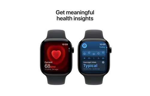 Apple Watch Series 11 GPS, 42mm Aluminium Case with Black Sport Band M/S - Jet Black