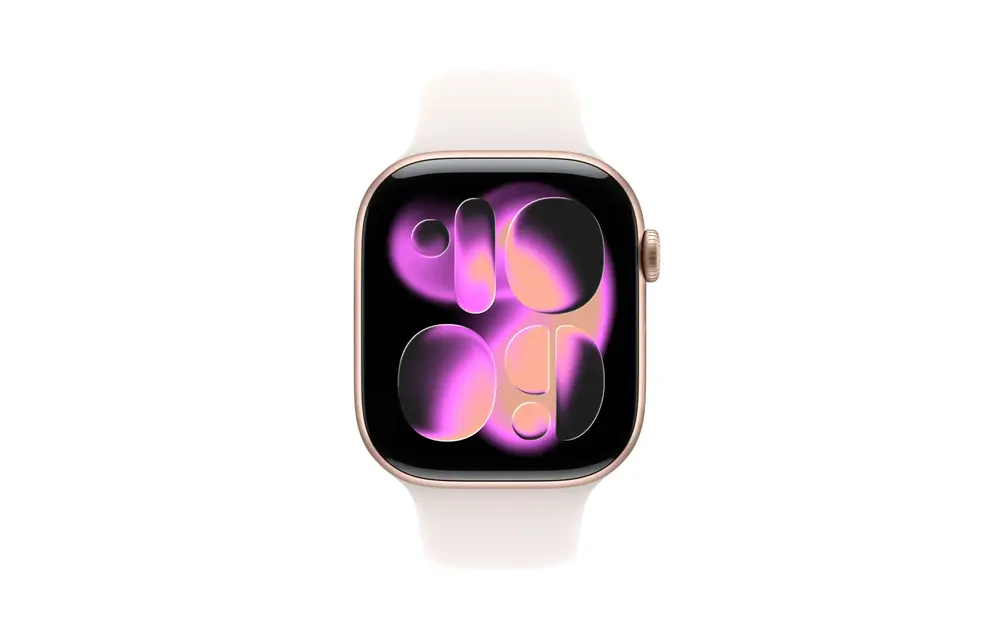 Apple Watch Series 11 GPS, 42mm Aluminium Case with Light Blush  Sport Band M/S - Rose Gold