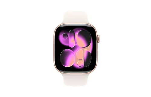 Apple Watch Series 11 GPS, 42mm Aluminium Case with Light Blush  Sport Band M/S - Rose Gold
