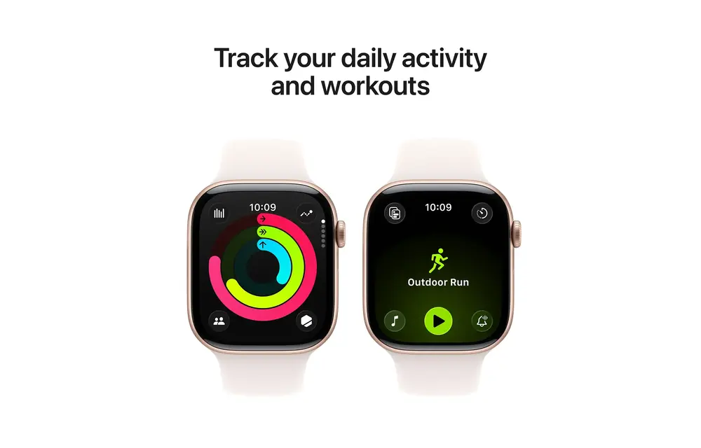 Apple Watch Series 11 GPS, 42mm Aluminium Case with Light Blush  Sport Band M/S - Rose Gold