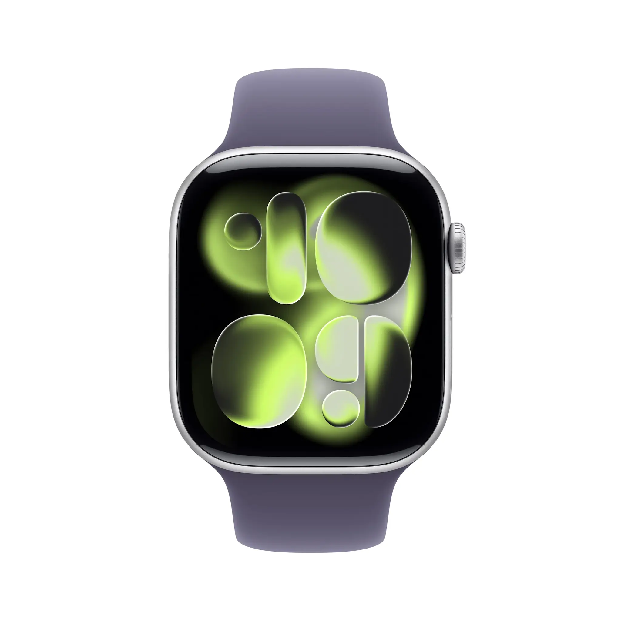 Apple Watch Series 11 GPS, 42mm Aluminium Case with Purple Fog Sport Band M/S - Silver