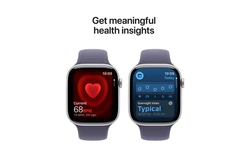 Apple Watch Series 11 GPS, 42mm Aluminium Case with Purple Fog Sport Band M/S - Silver