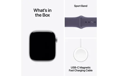 Apple Watch Series 11 GPS, 46mm Aluminium Case with Black Sport Band M/S - Space Grey