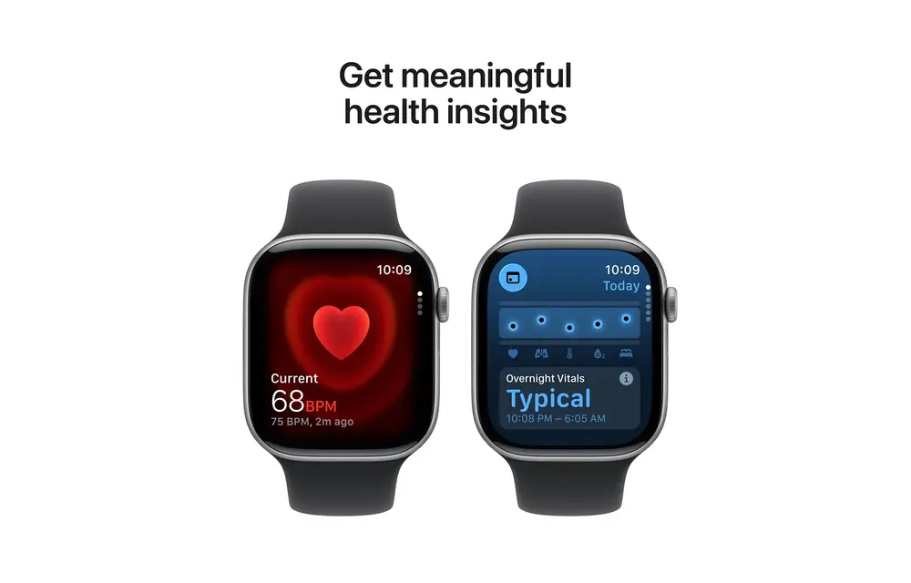 Apple Watch Series 11 GPS, 46mm Aluminium Case with Black Sport Band M/S - Space Grey