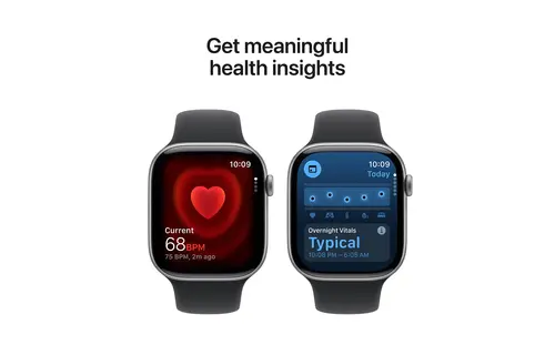 Apple Watch Series 11 GPS, 46mm Aluminium Case with Black Sport Band M/S - Space Grey
