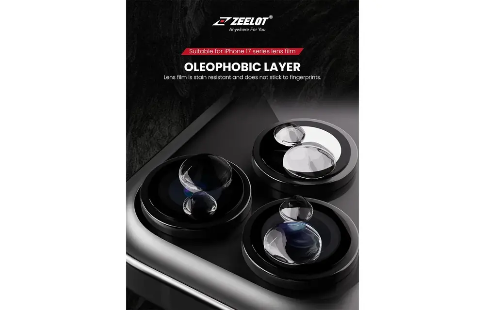 Zeelot Pishield Sturdy Titanium Alloy Lens Protector for iPhone 17 - Iridescent
