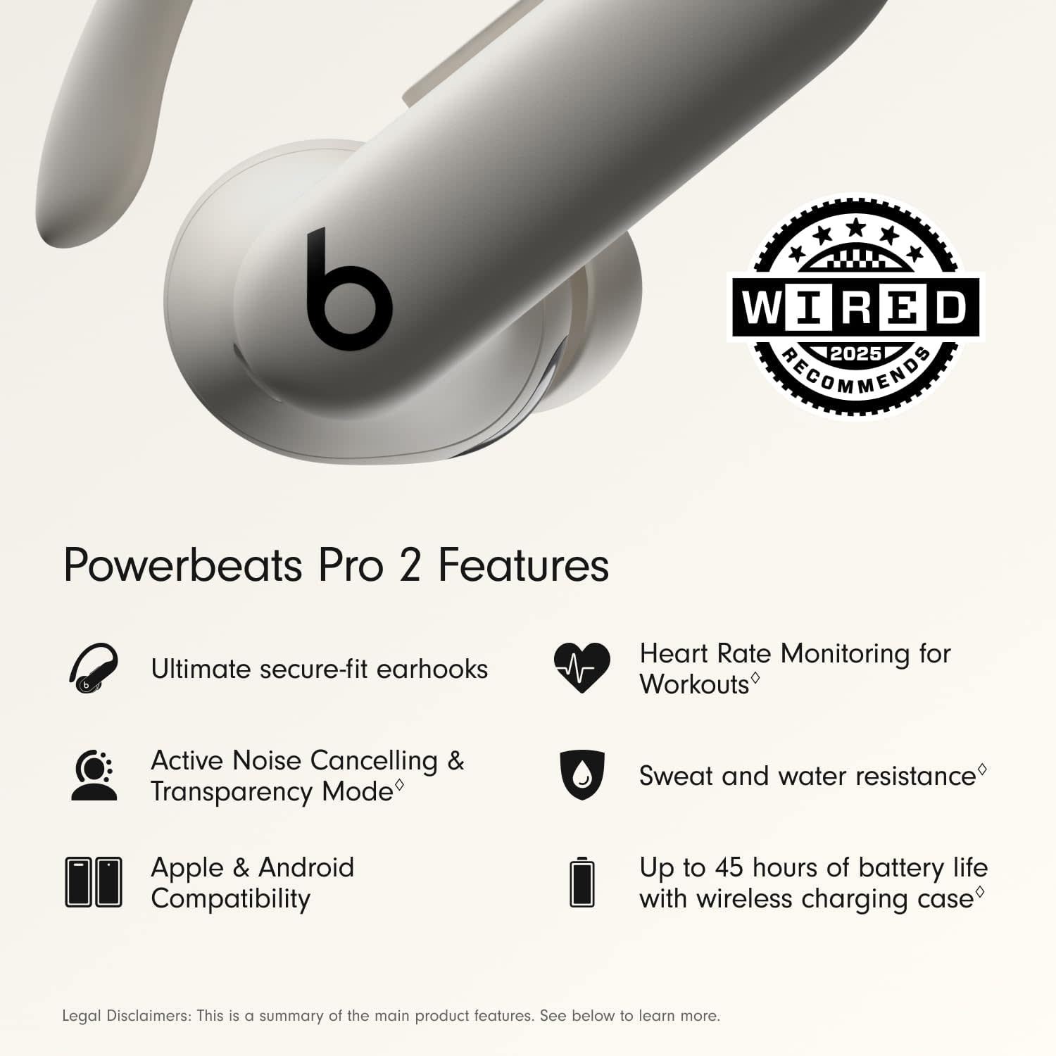 Beats Powerbeats Pro 2 Earbuds  Noise Cancelling - Quick Sand