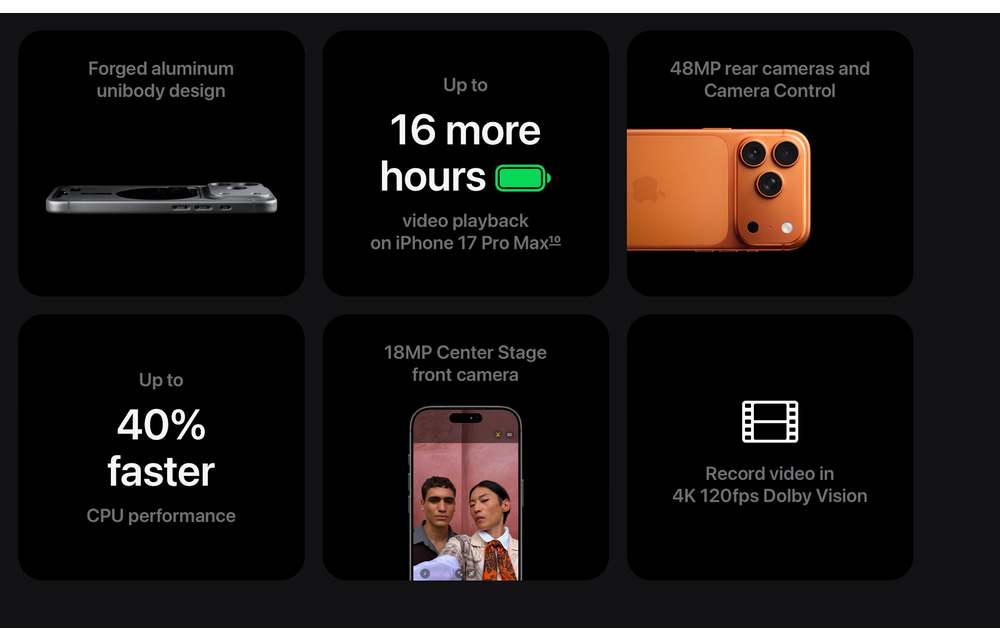 Apple iPhone 17 Pro 256GB - Cosmic Orange