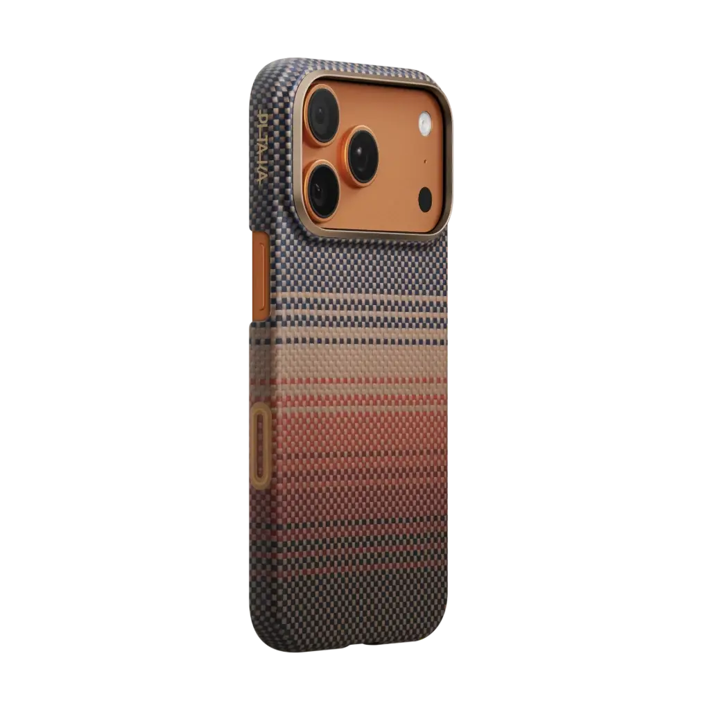 Pitaka Ultra Slim PitaTap MagSafe Case For iPhone 17 Pro - Moment Sunset