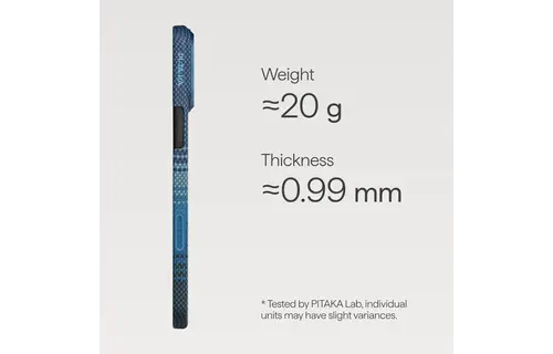 Pitaka Ultra Slim PitaTap MagSafe Case For iPhone 17 Pro - Moment Moonrise