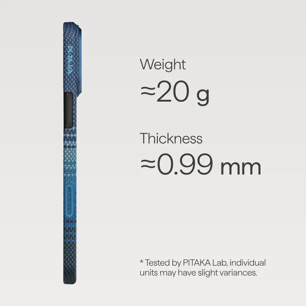 Pitaka Ultra Slim PitaTap MagSafe Case For iPhone 17 Pro - Moment Moonrise