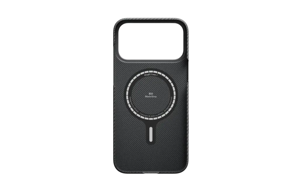 Pitaka Ultra Slim PitaTap MagSafe Case for iPhone 17 Pro Max - Black/Grey
