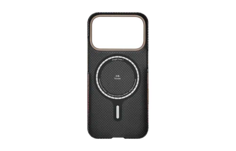Pitaka Ultra Slim PitaTap MagSafe Case For iPhone 17 Pro Max - Moment Sunset