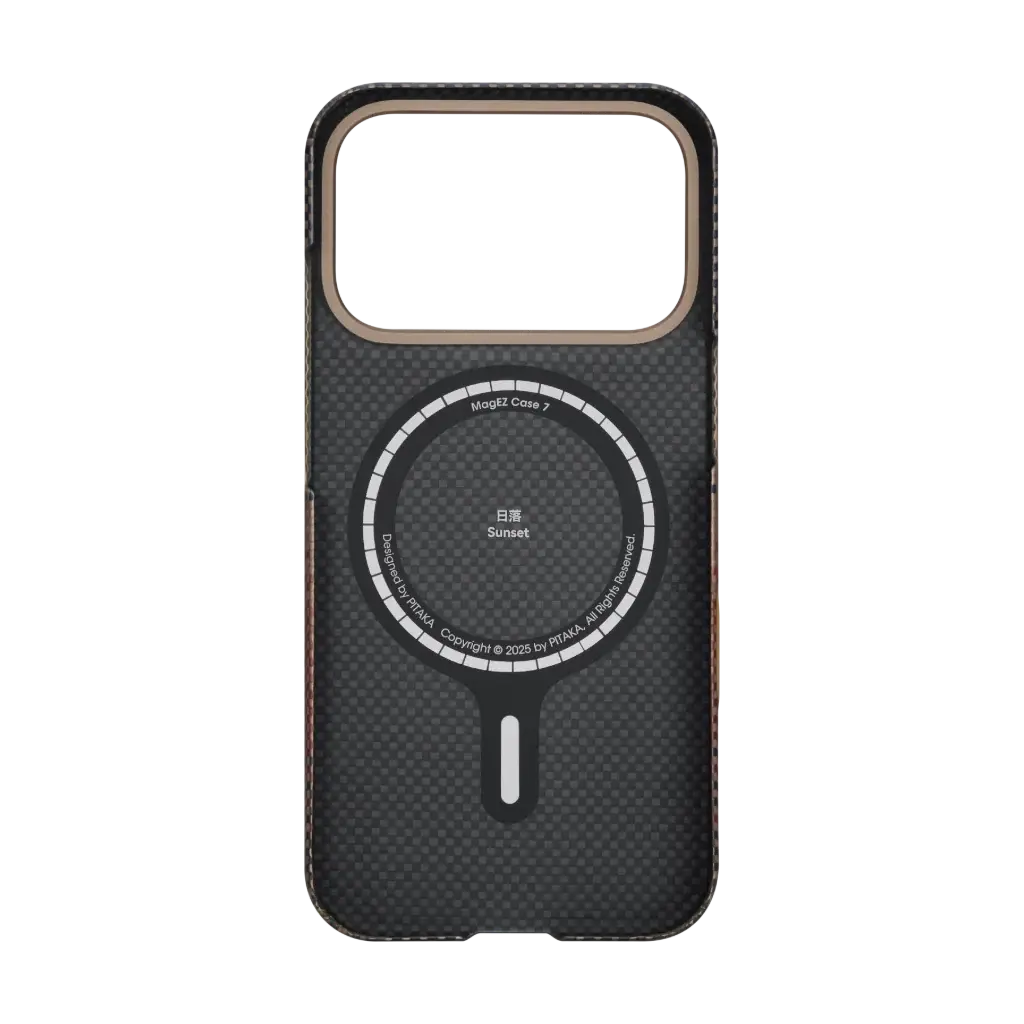 Pitaka Ultra Slim PitaTap MagSafe Case For iPhone 17 Pro Max - Moment Sunset