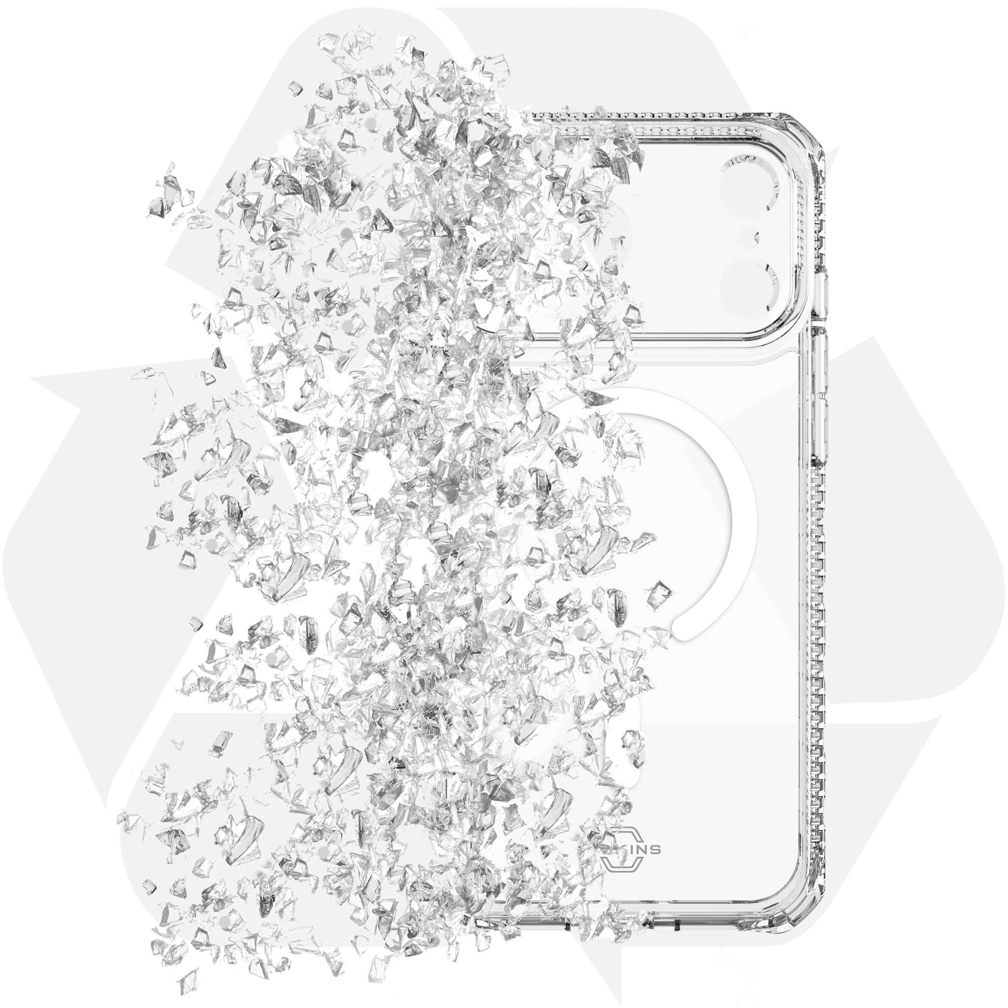 ITSKINS Hybrid R Clear With Magsafe Case for Apple iPhone 17 Pro - Transparent