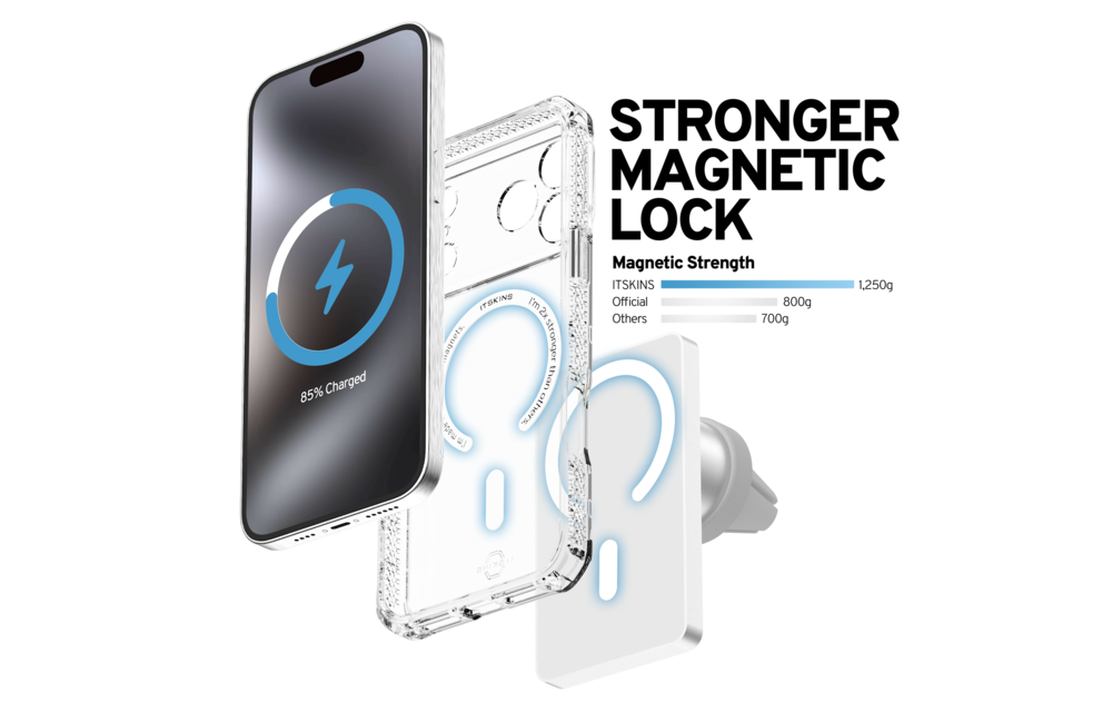 ITSKINS Hybrid R Clear With Magsafe Case for Apple iPhone 17 Pro - Transparent