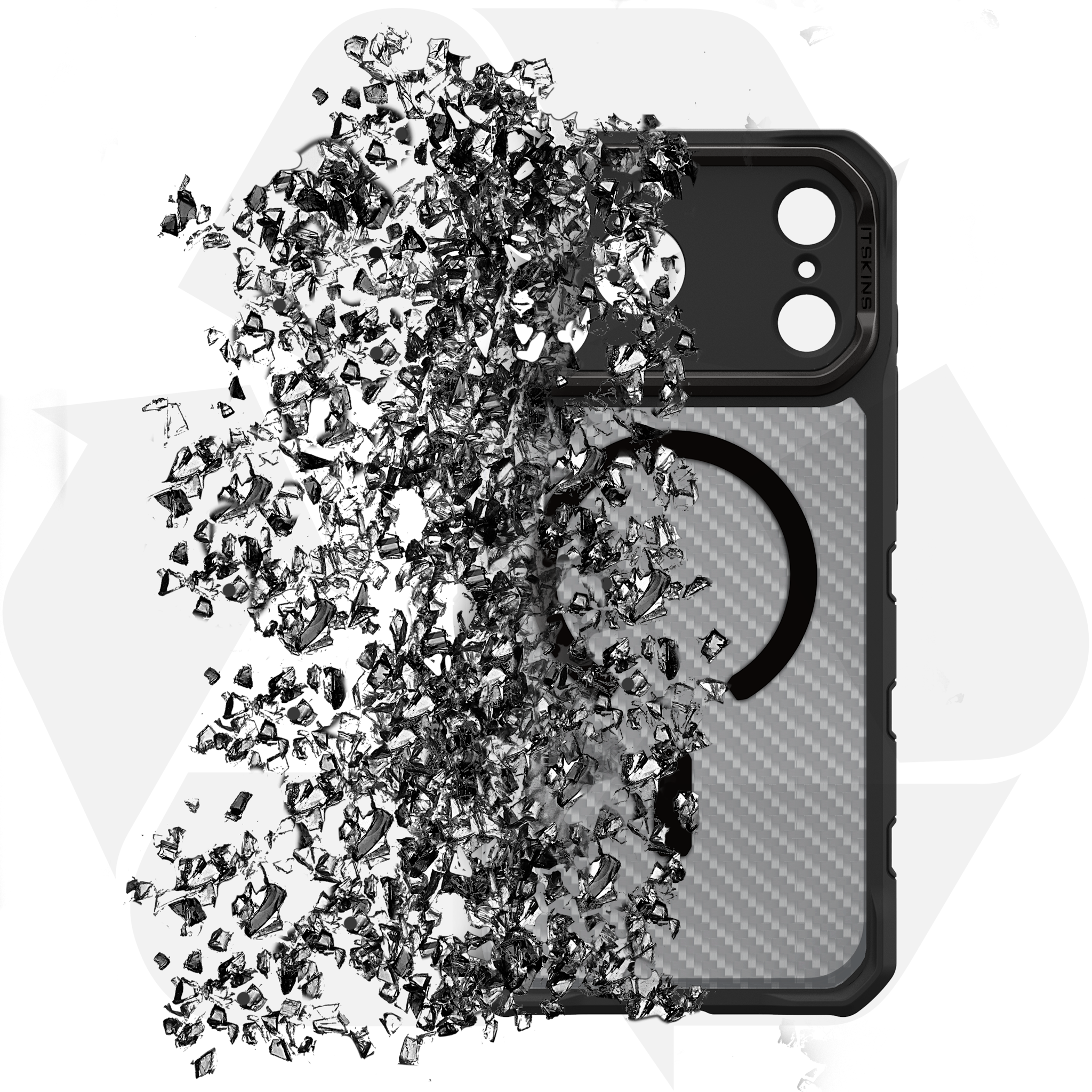 ITSKINS Supreme R Tek With Magsafe Case for Apple iPhone 17 Pro Max - Black