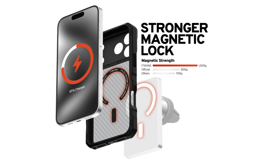 ITSKINS Supreme R Tek With Magsafe Case for Apple iPhone 17 Pro Max - Black