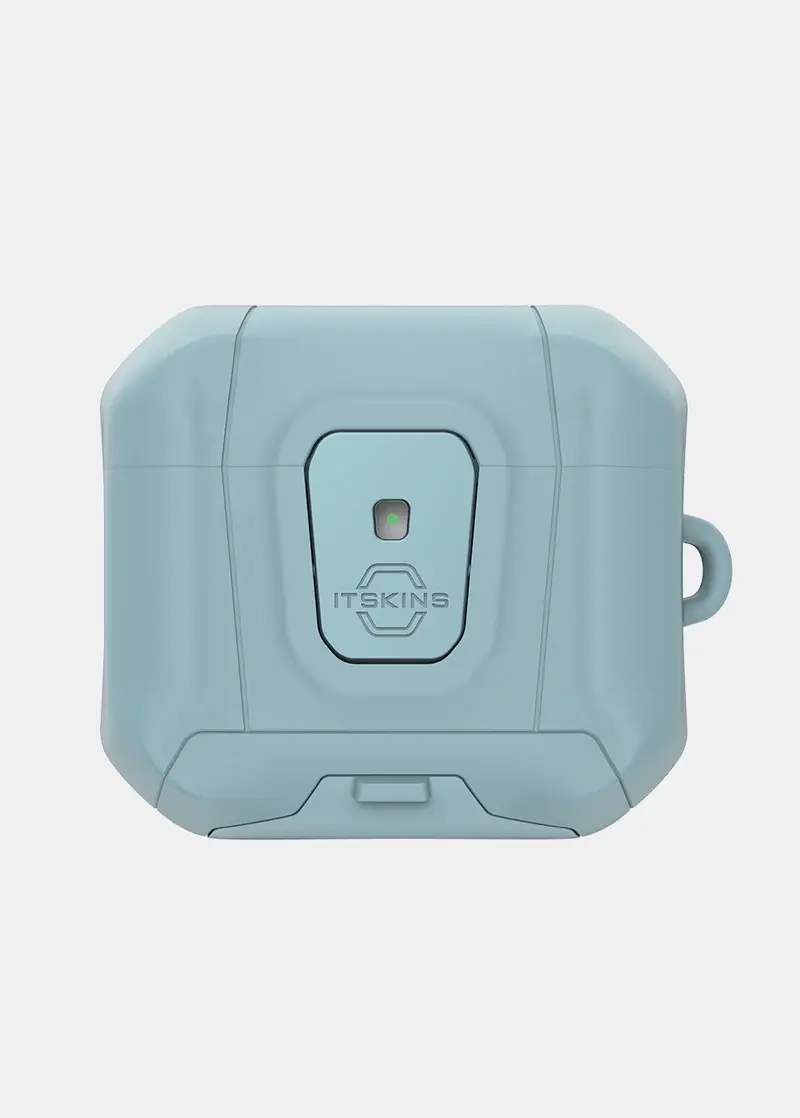 Itskins Hybrid Stand Pro Case for Airpods 4 - Light Blue