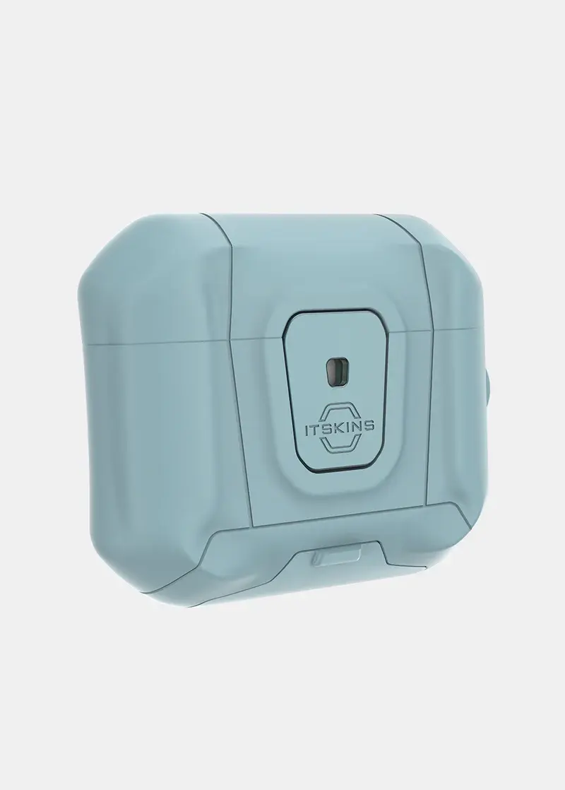 Itskins Hybrid Stand Pro Case for Airpods 4 - Light Blue